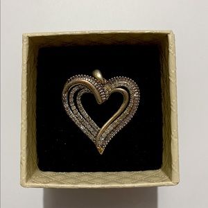 Diamond heart pendant